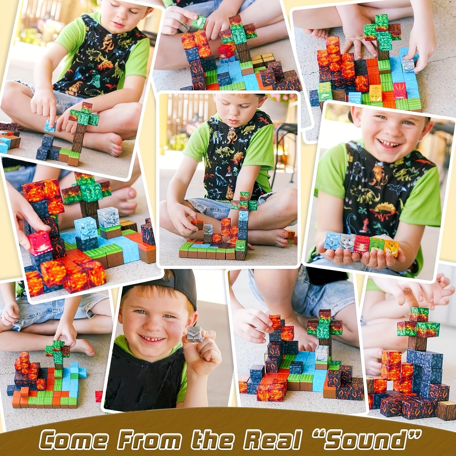 Blocs Magnétiques 50-300 Pièces - Jouet Construction STEM Montessori pour Enfants 3-8 ans