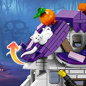 Cabane Halloween ToylinX Blocs Construction - Modèle Décoratif ABS - Cadeau Enfant