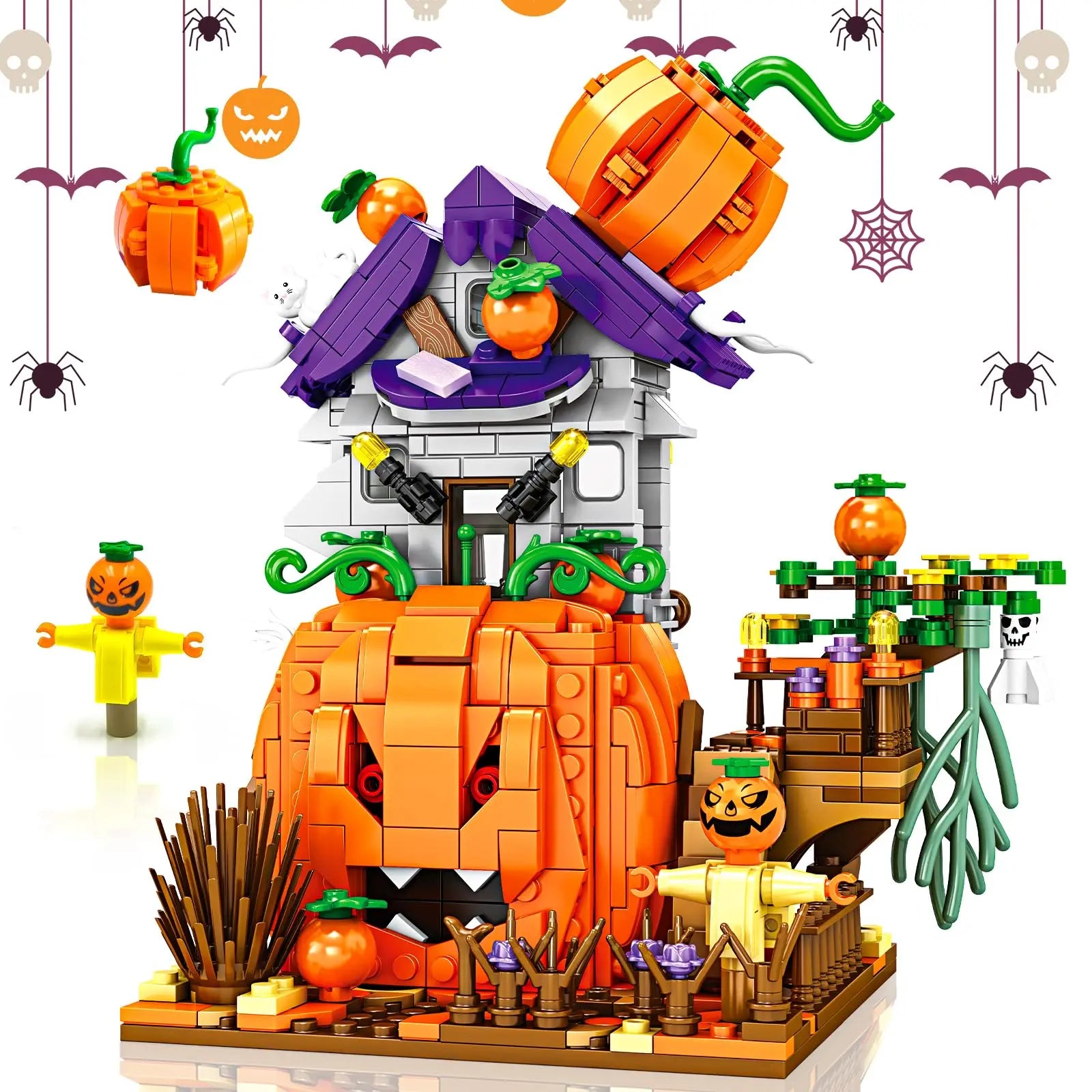 Cabane Halloween ToylinX Blocs Construction - Modèle Décoratif ABS - Cadeau Enfant