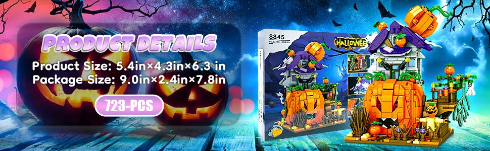 Cabane Halloween ToylinX Blocs Construction - Modèle Décoratif ABS - Cadeau Enfant