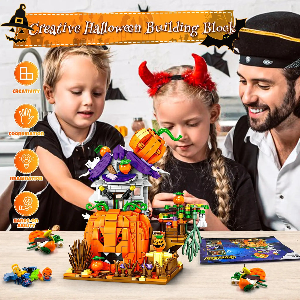 Cabane Halloween ToylinX Blocs Construction - Modèle Décoratif ABS - Cadeau Enfant