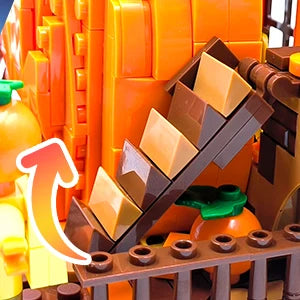 Cabane Halloween ToylinX Blocs Construction - Modèle Décoratif ABS - Cadeau Enfant