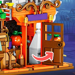 Cabane Halloween ToylinX Blocs Construction - Modèle Décoratif ABS - Cadeau Enfant