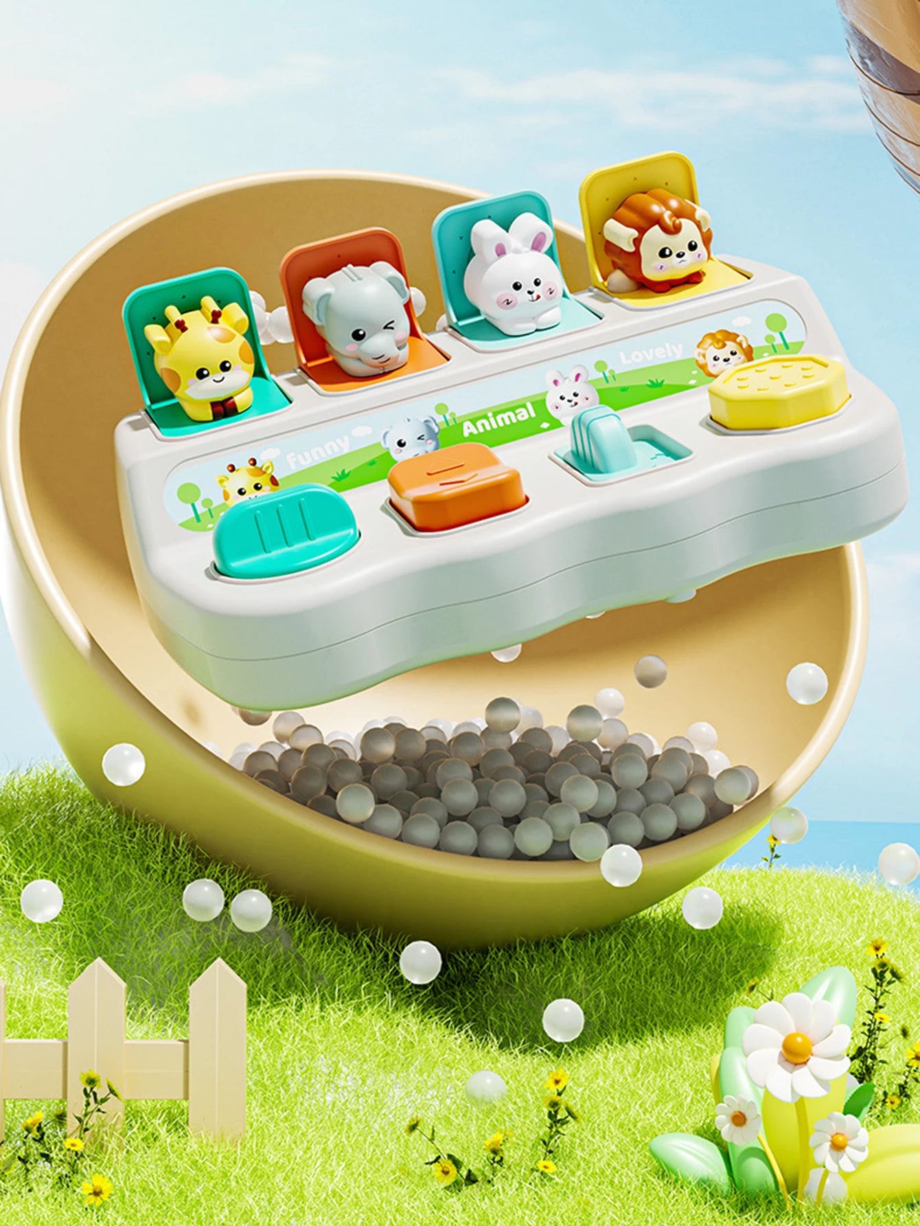 Boîte Machine Animaux Q - Puzzle Éducatif Bébé Motricité