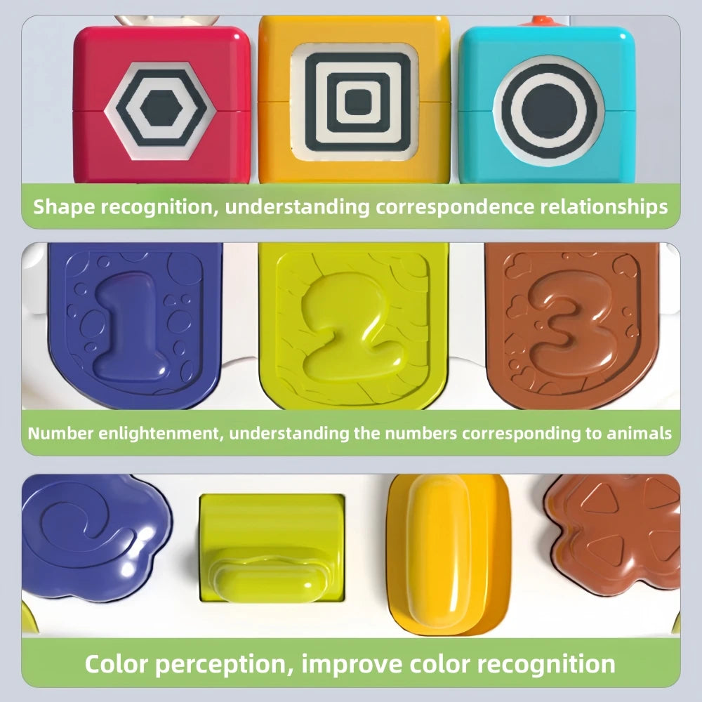 Boîte Machine Animaux Q - Puzzle Éducatif Bébé Motricité