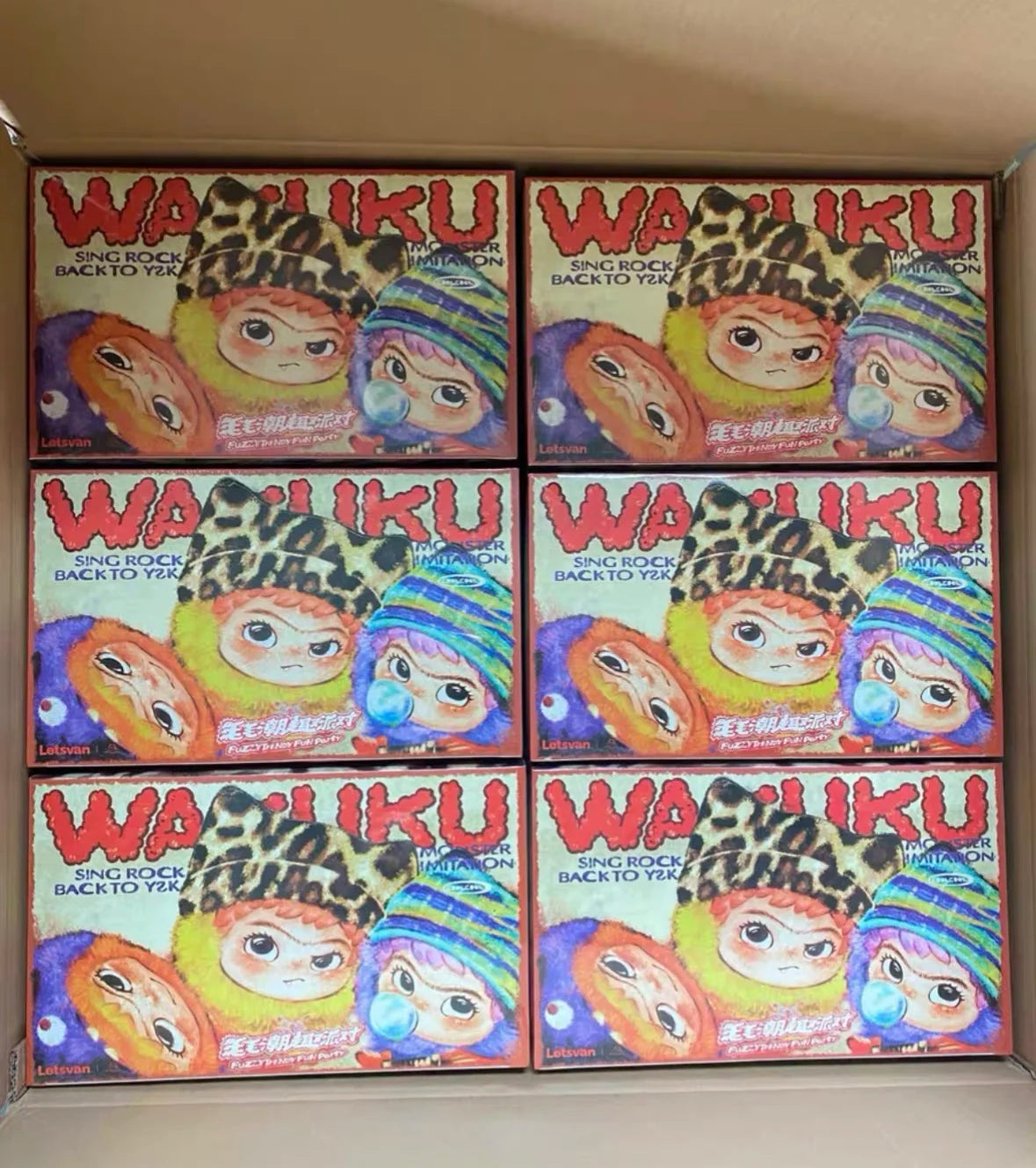 Boîtes Mystère Wakuku Peluche - Porte-Clés Mignons Figurines Ornements