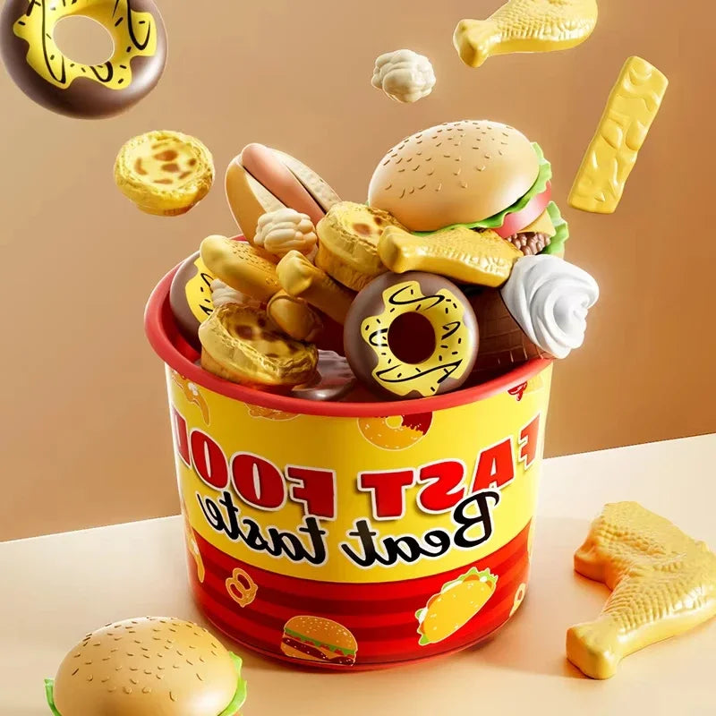 Ensemble Cuisine Enfant - Hamburger Pizza Frites Montessori