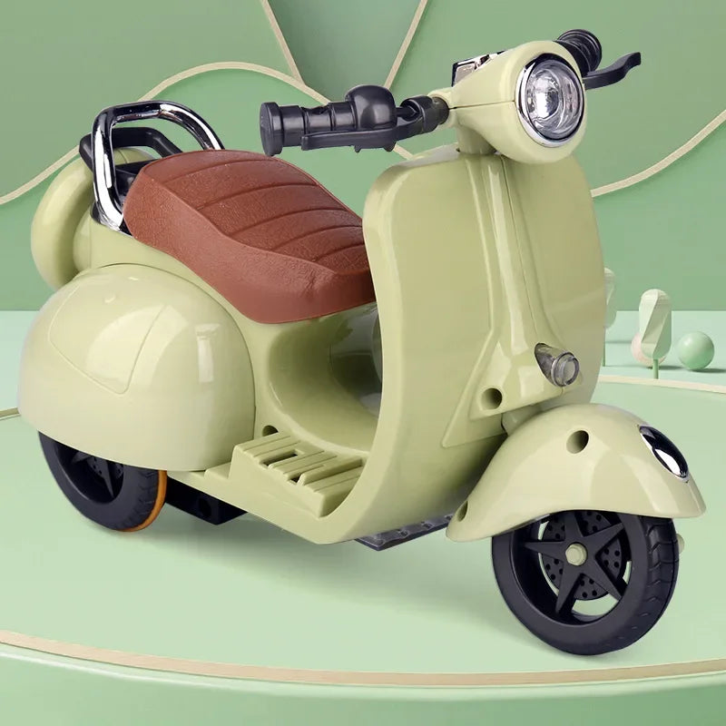 Mini Moto Électrique Labubu avec Musique et Lumière - Accessoire Poupée Kawaii Cadeau