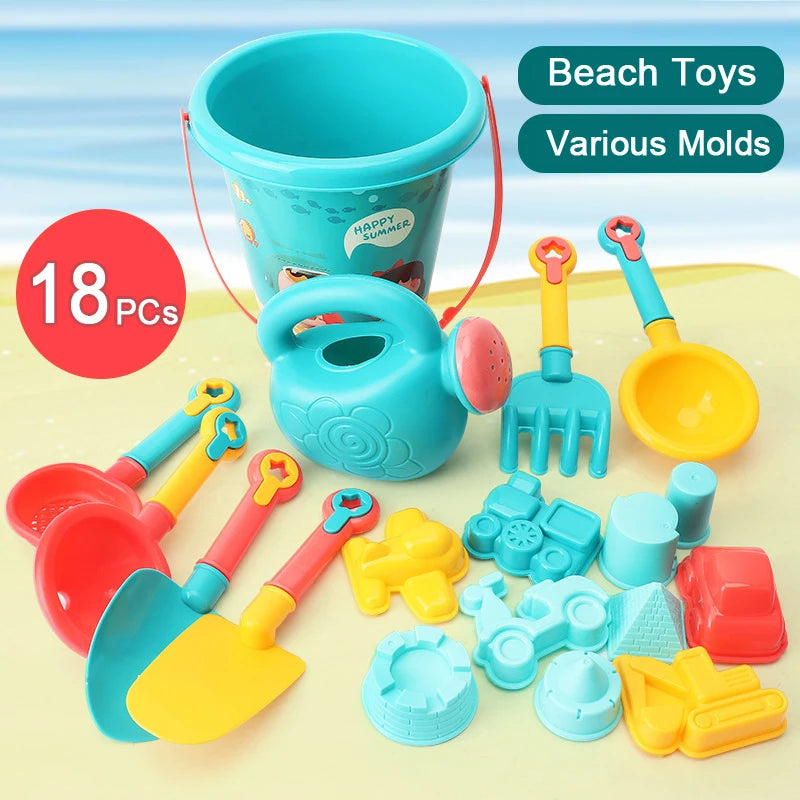 Jouets de Plage 14 Pièces - Set Sable Pelle Été Enfants