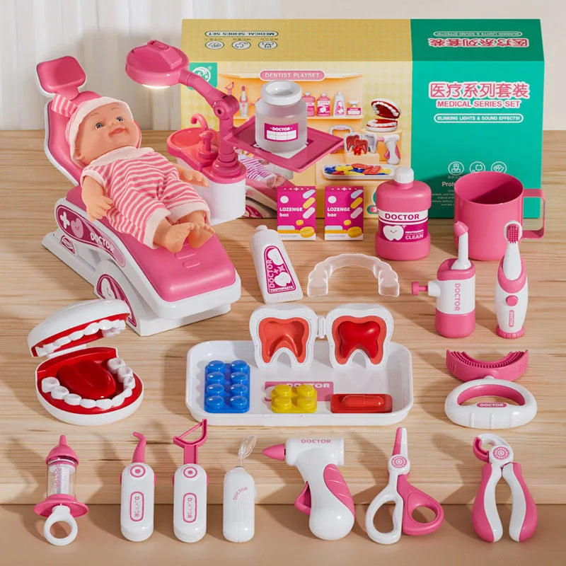 Ensemble de Jouets Dentiste pour Enfants - Accessoires de Jeu de Rôle Médical