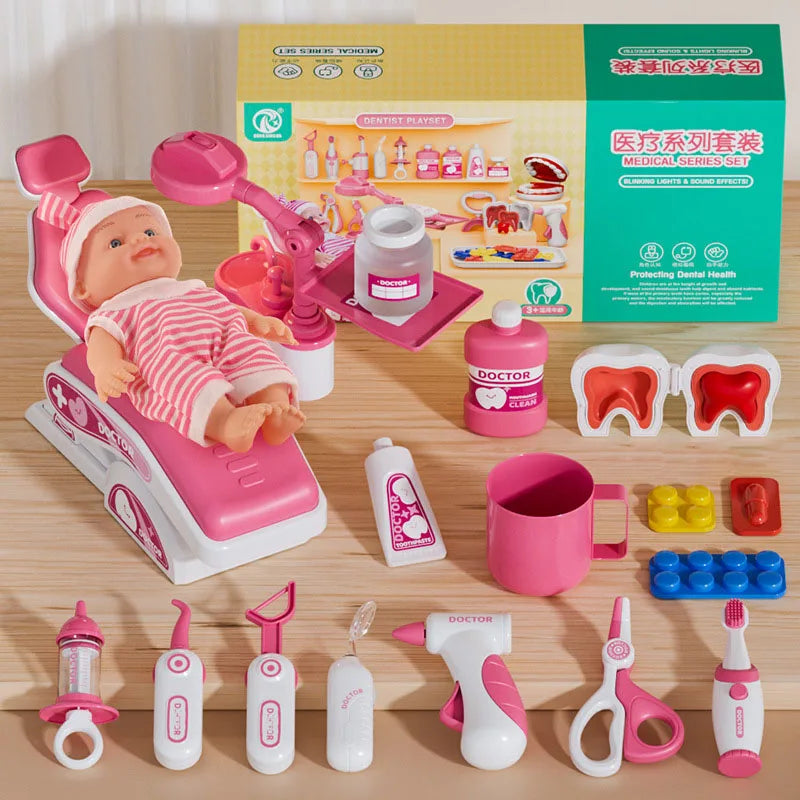 Ensemble de Jouets Dentiste pour Enfants - Accessoires de Jeu de Rôle Médical