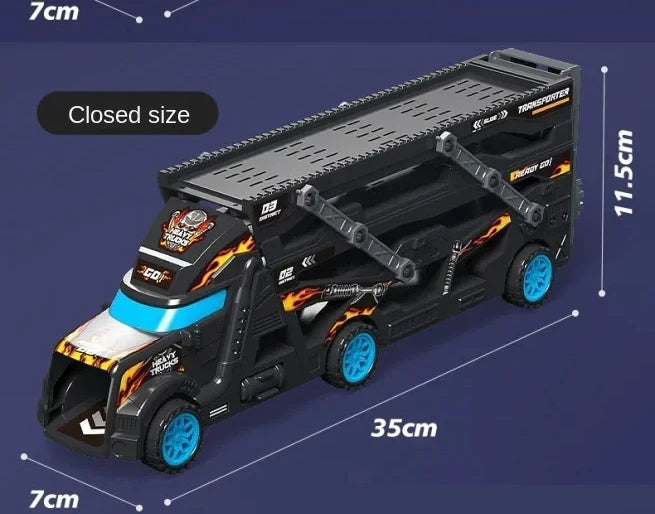 Camion de Transformation Déformable - Piste Pliante Véhicule Course