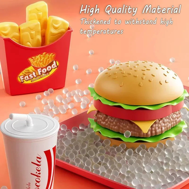 Ensemble Cuisine Enfant - Hamburger Pizza Frites Montessori