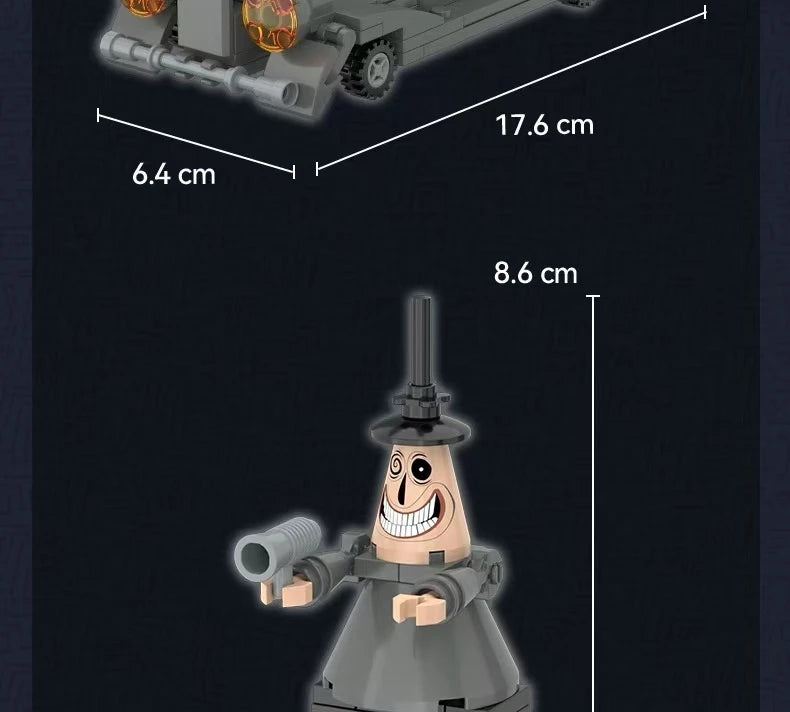 Jouets Surprise Halloween - Cabanes Horreur, Voitures, Blocs Construction DIY Cadeaux