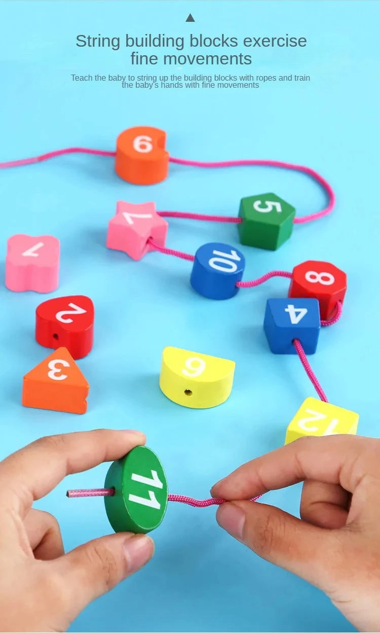 Puzzle en Bois Montessori Bébé 1-3 Ans - Jeu Développement Éducatif