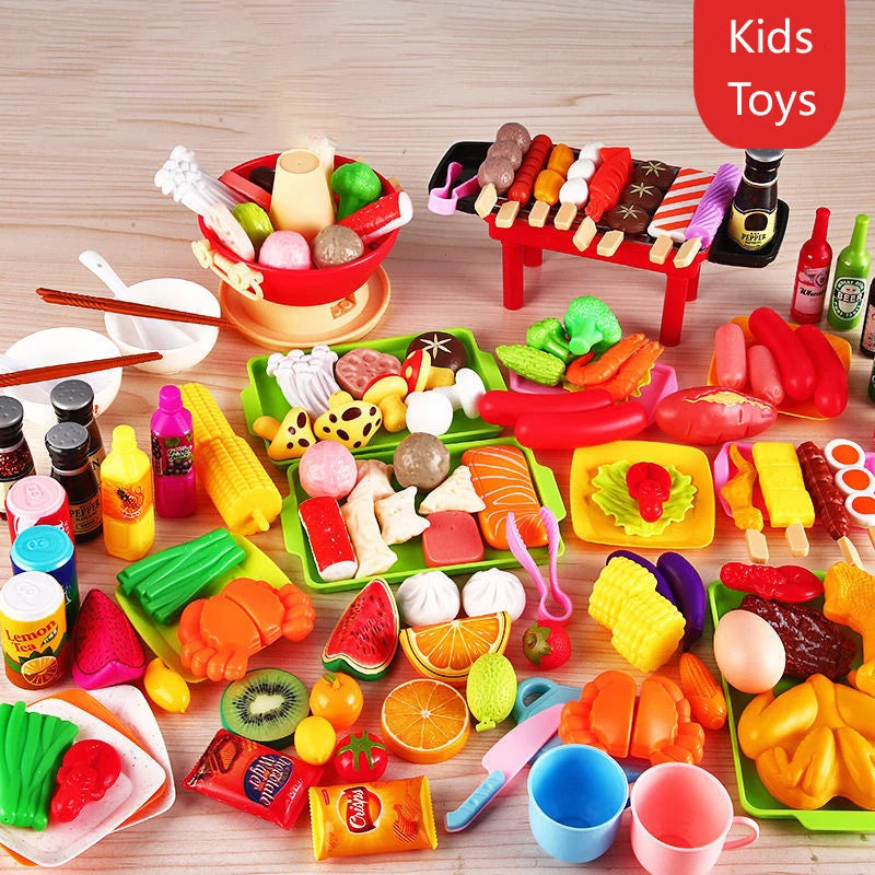 Jouets Cuisine Barbecue 22 Pièces - Jeu Simulation Filles