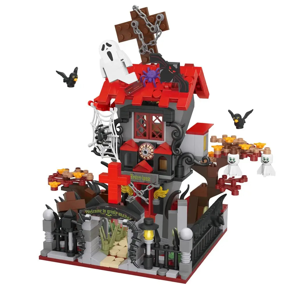 Cabane Halloween ToylinX Blocs Construction - Modèle Décoratif ABS - Cadeau Enfant
