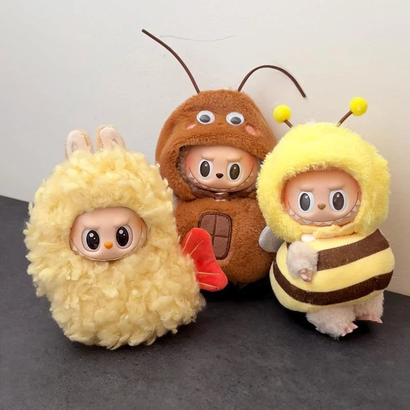 Vêtements Labubu Crevette et Abeille - Tenues Mignonnes Poupée 17cm sans Poupée
