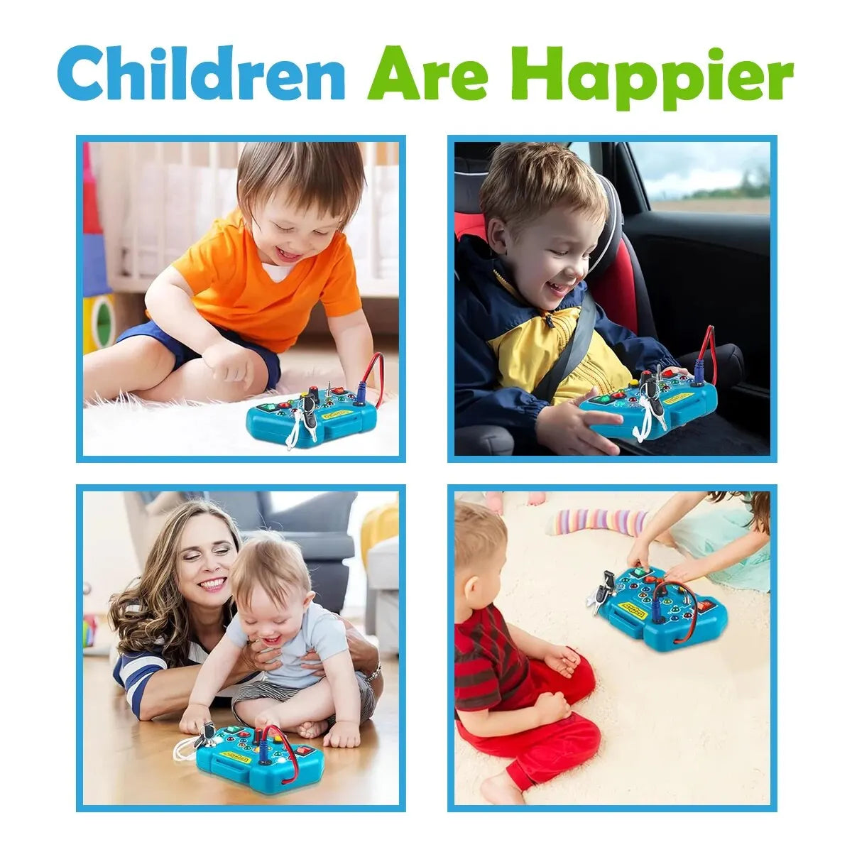 Planche Occupée Montessori Bébé 1-3 Ans - Jouet de Voyage