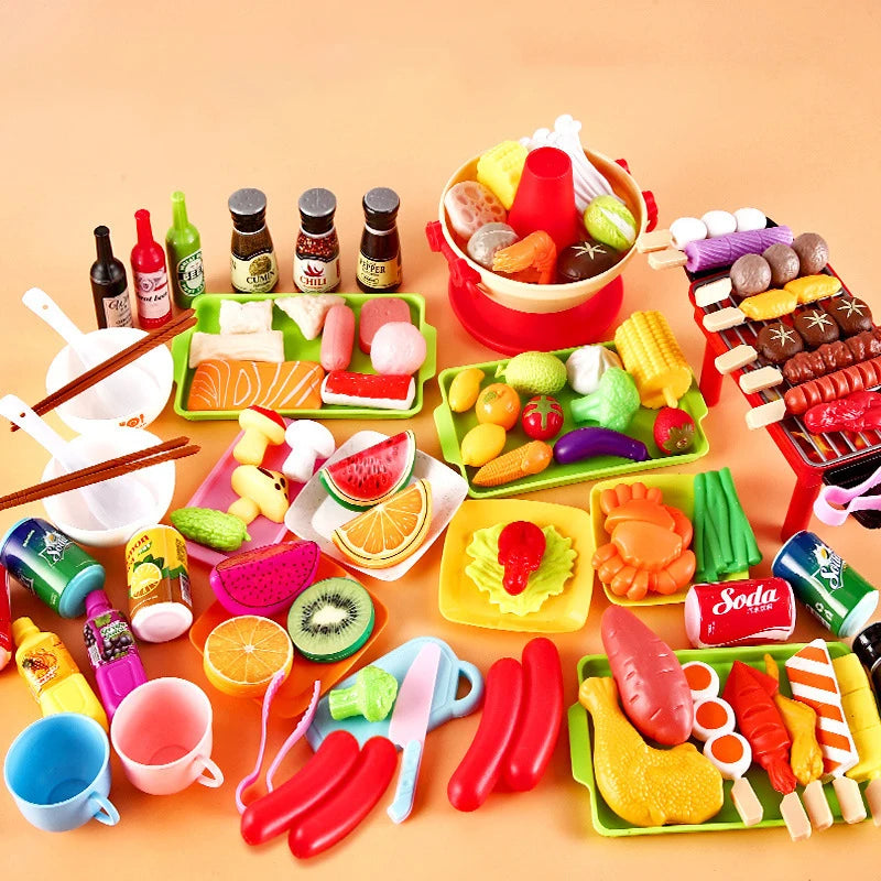 Jouets Cuisine Barbecue 22 Pièces - Jeu Simulation Filles