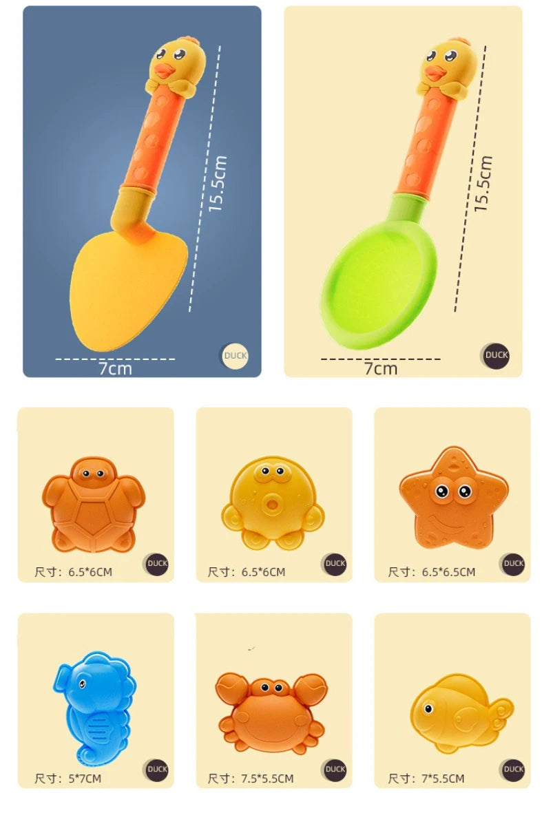 Jouets de Plage 14 Pièces - Set Sable Pelle Été Enfants