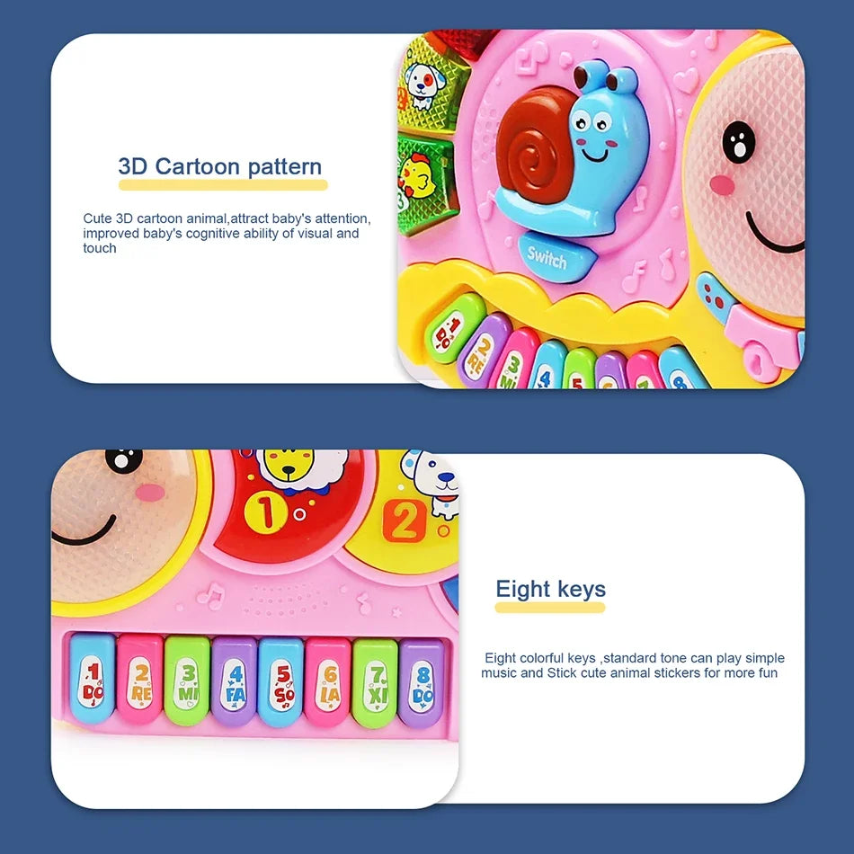 Piano Électronique Enfants - Clavier Musical Sons Animaux