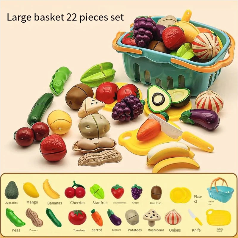 Fruits et Légumes à Découper - Jeu Cuisine Puzzle Éducatif