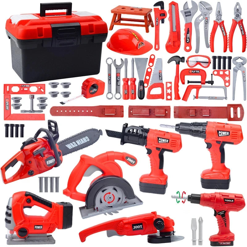 Boîte à Outils pour Enfants - Jouet Éducatif avec Perceuse et Outils de Réparation