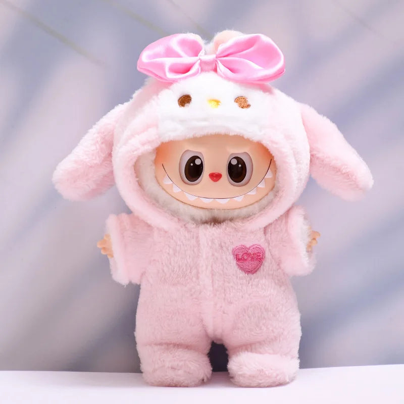 Tenue Labubu My Melody avec Chapeau et Chaussures - Poupée 17cm sans Poupée