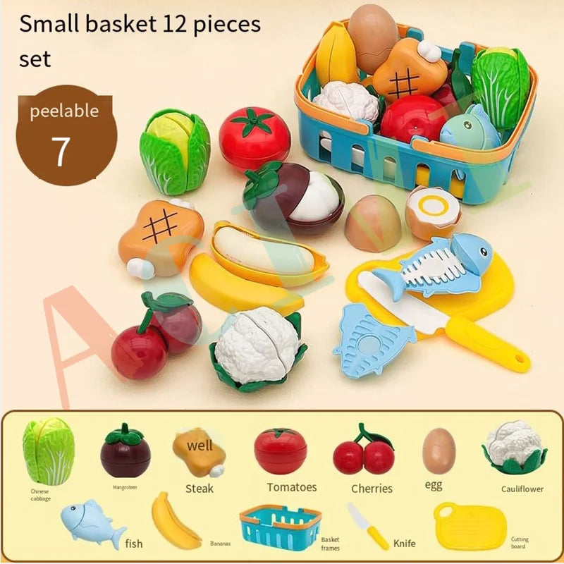 Fruits et Légumes à Découper - Jeu Cuisine Puzzle Éducatif
