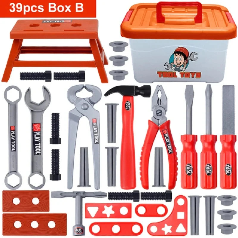 Boîte à Outils pour Enfants - Jouet Éducatif avec Perceuse et Outils de Réparation