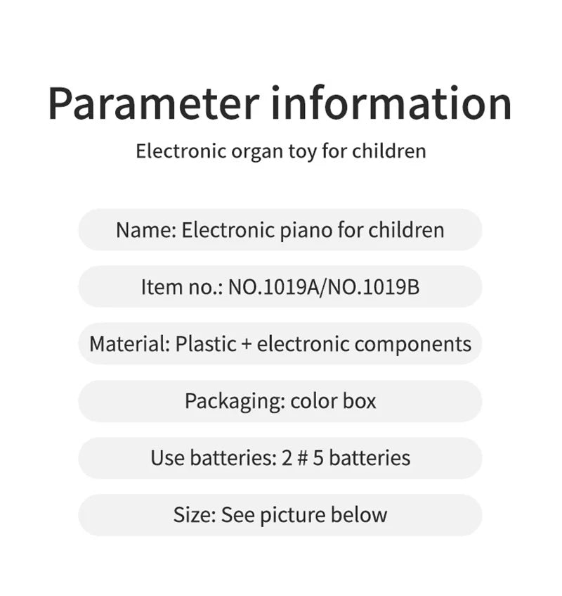 Piano 13 Touches Enfants - Clavier Musical Électronique Éducatif