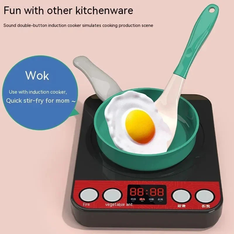 Ensemble Cuisine Enfant 92 Pièces - Kit Complet avec Casseroles