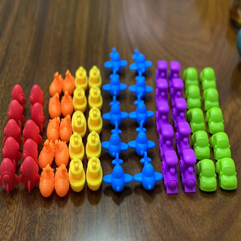 Jeu de Tri Arc-en-Ciel Montessori - Puzzle Sensoriel Animaux