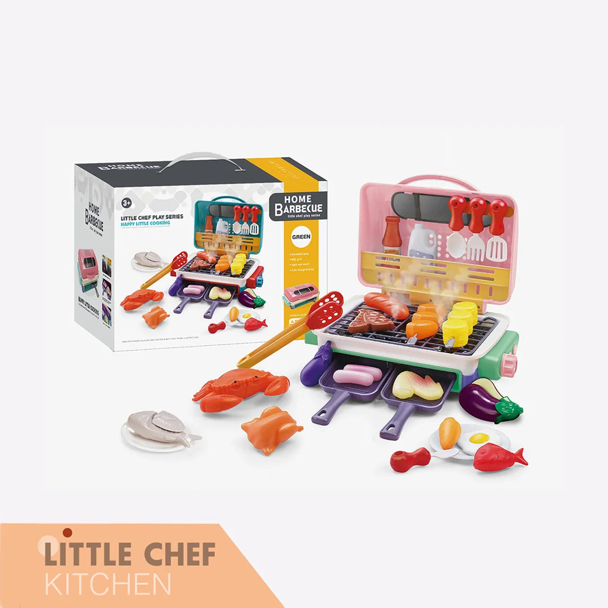 Ensemble Barbecue pour Enfants avec Lumière et Son - Jouet de Cuisine Éducatif