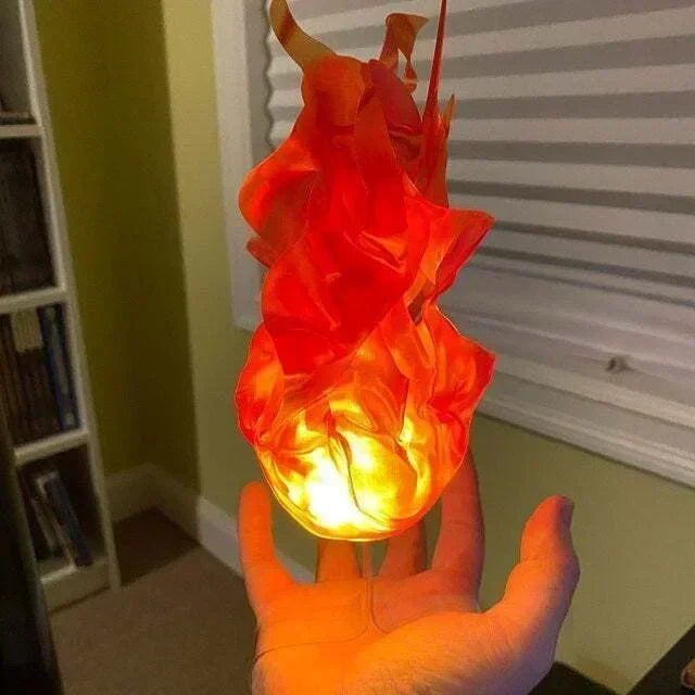 Accessoire Halloween Boule de Feu Flottante - Décoration Cosplay Fête à Assembler