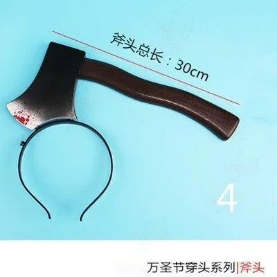 Accessoire Halloween pour Chien/Chat - Déguisement Effrayant Hache Scie Couteau - Fête