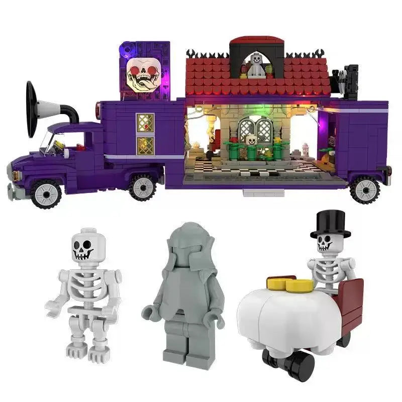 Jouets Surprise Halloween - Cabanes Horreur, Voitures, Blocs Construction DIY Cadeaux