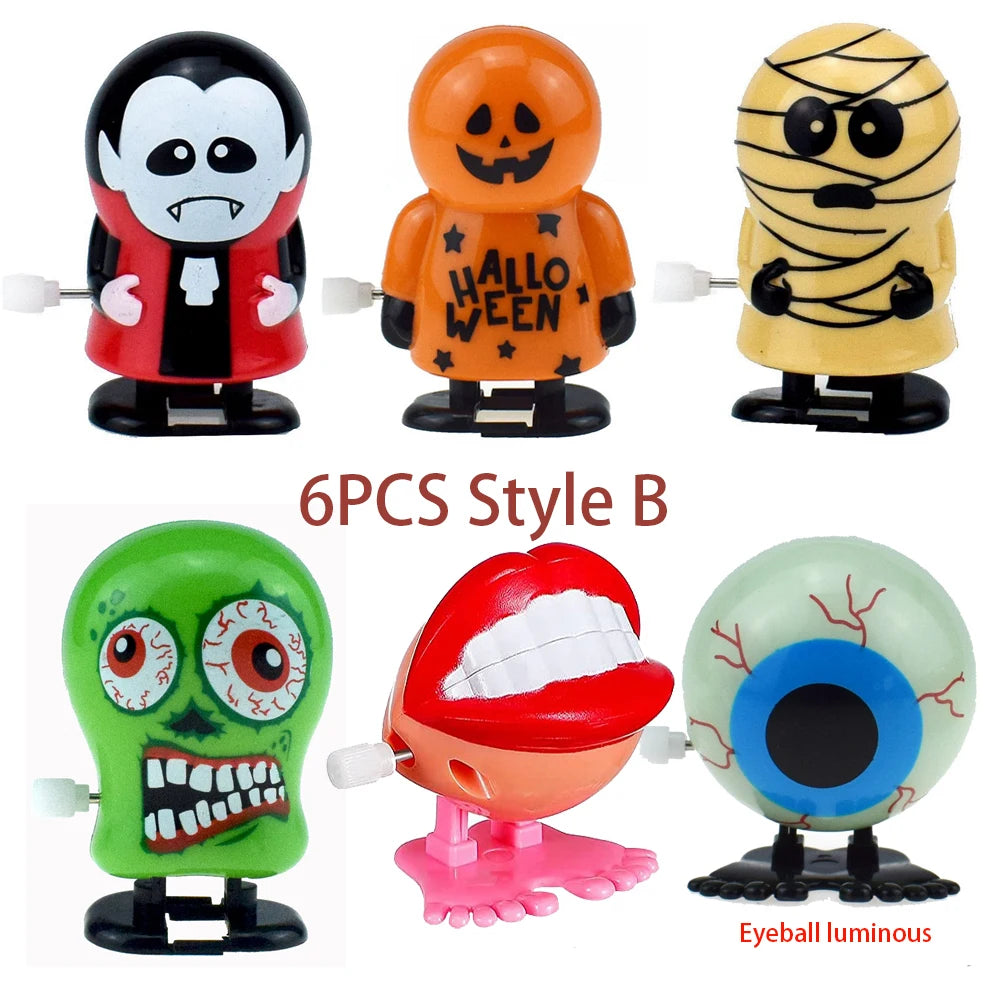 Jouets Mécaniques Halloween - Fantômes Vampires Citrouilles à Remonter - Décoration Fête