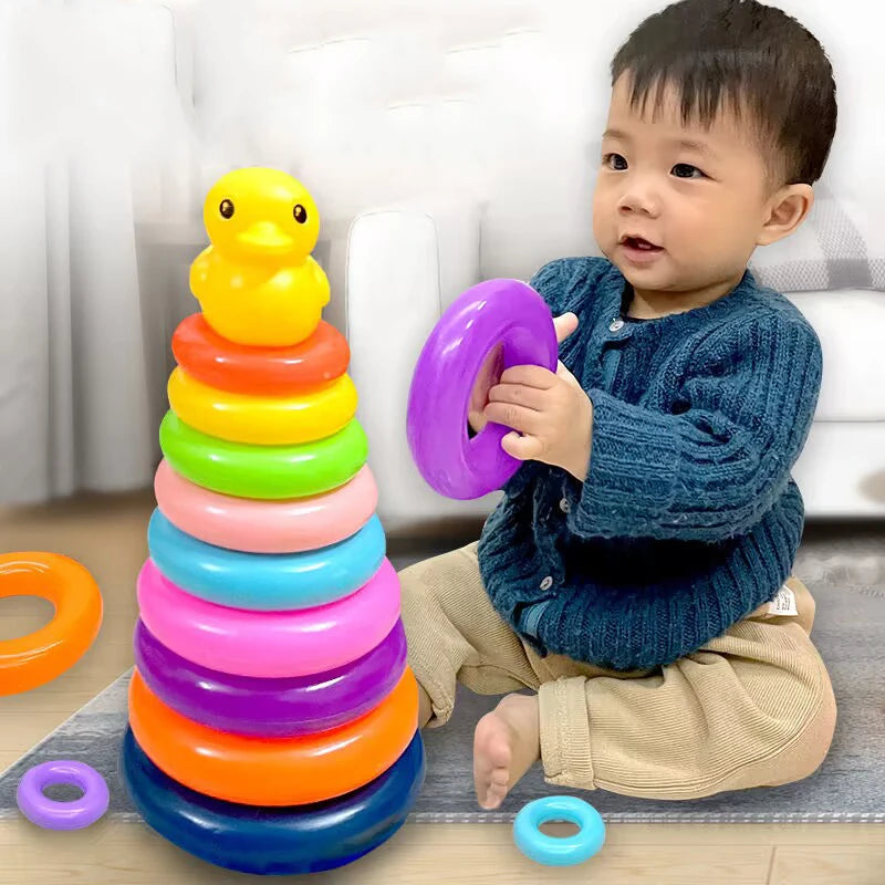 Tour à Boule Roulante Montessori Bébé 1-3 Ans - Jeu Empilage