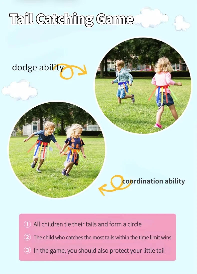 Jeu Ceinture Queue Équipe - Activité Extérieur Maternelle Enfants