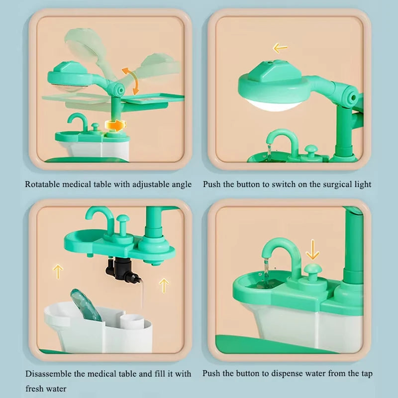 Ensemble de Jouets Dentiste pour Enfants - Accessoires de Jeu de Rôle Médical