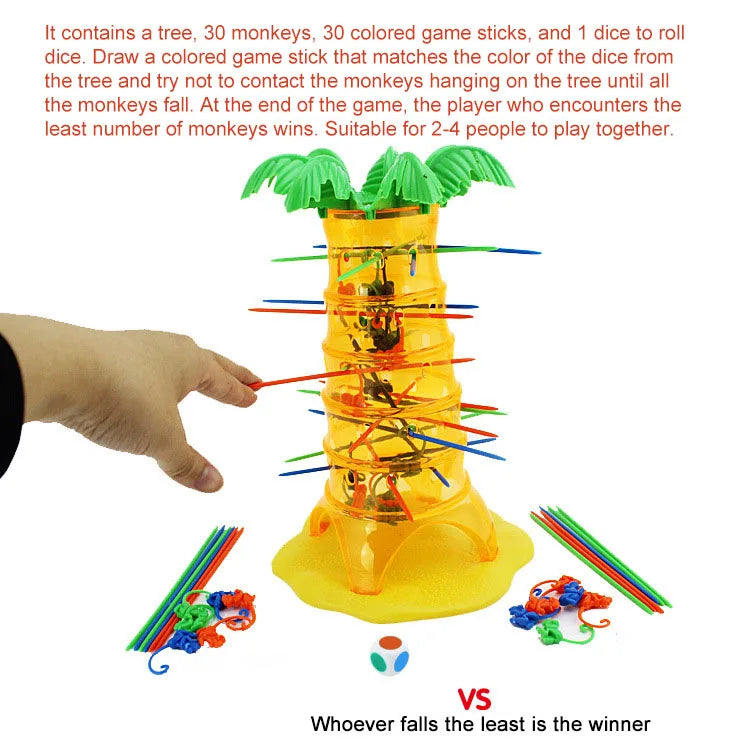 Jeu Arbre Escalade Singe - Jeu de Société Fête Enfants