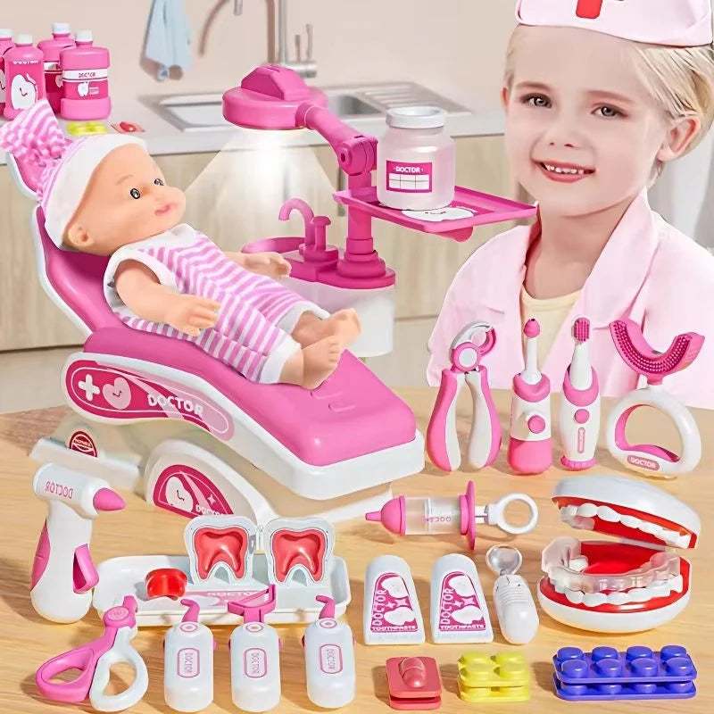 Ensemble de Jouets Dentiste pour Enfants - Accessoires de Jeu de Rôle Médical