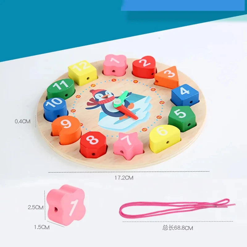 Puzzle en Bois Montessori Bébé 1-3 Ans - Jeu Développement Éducatif