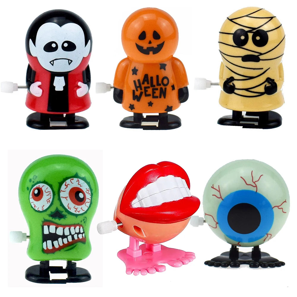 Jouets Mécaniques Halloween - Fantômes Vampires Citrouilles à Remonter - Décoration Fête
