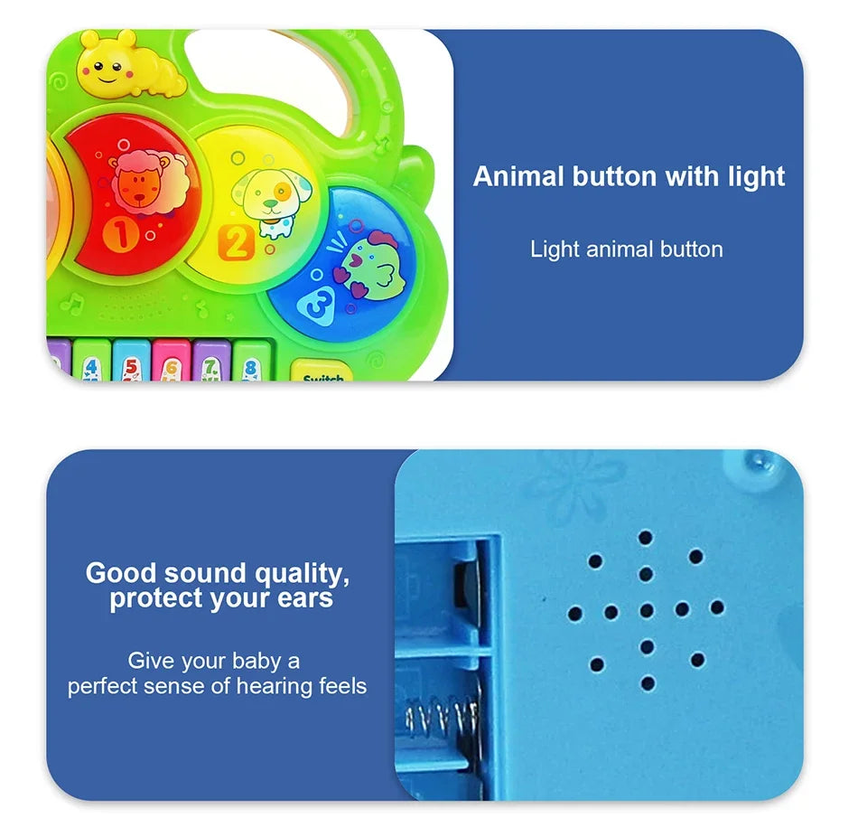 Piano Électronique Enfants - Clavier Musical Sons Animaux