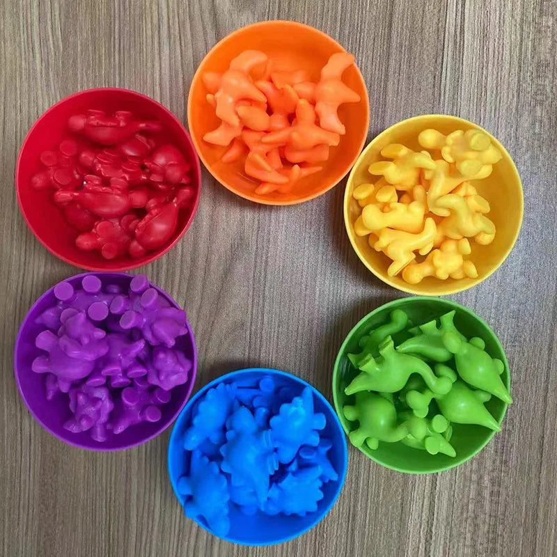 Jeu de Tri Arc-en-Ciel Montessori - Puzzle Sensoriel Animaux