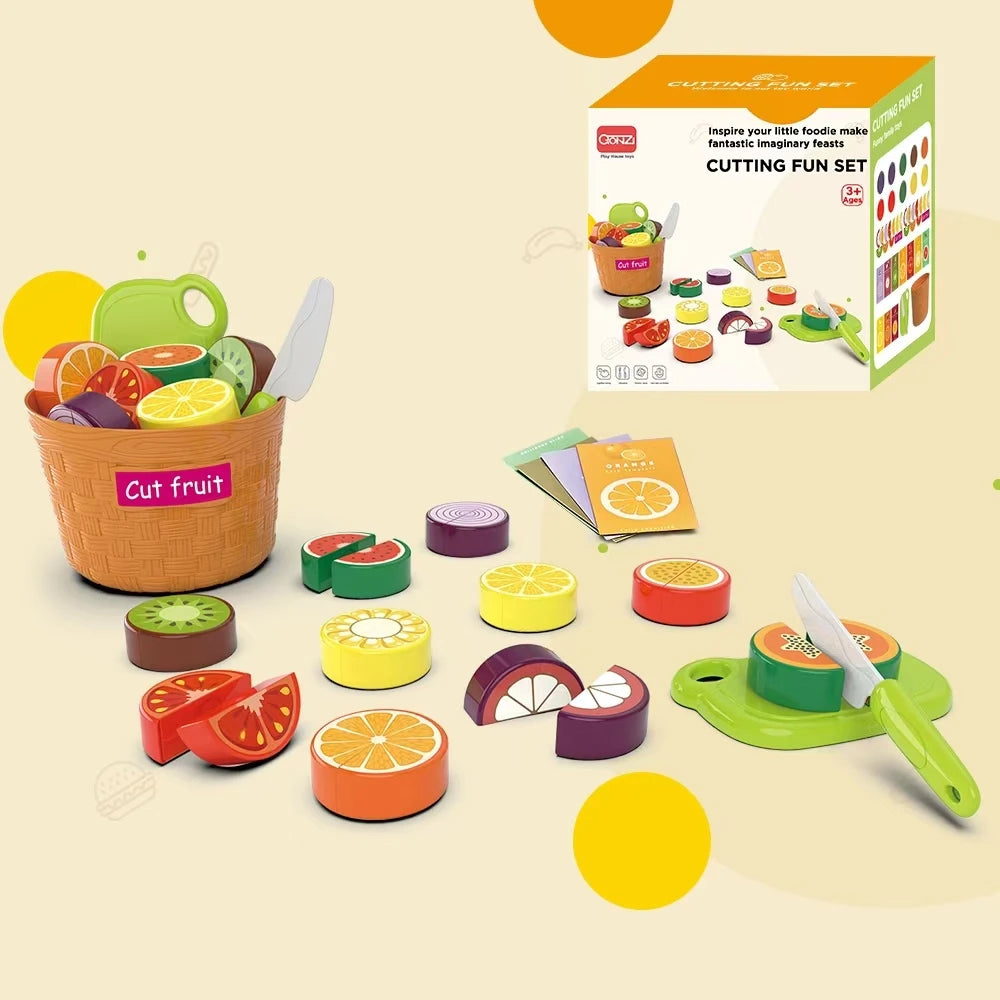 Fruits et Légumes à Découper - Jeu de Cuisine DIY Enfants