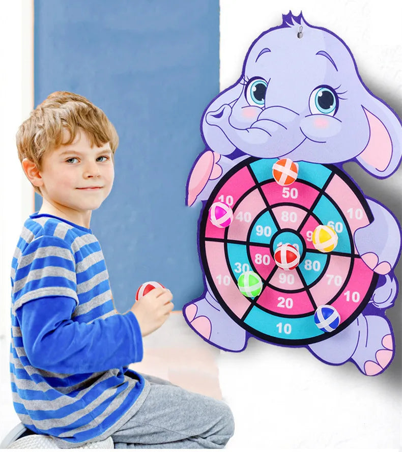 Planche à Fléchettes Animaux Montessori - Balles Collantes